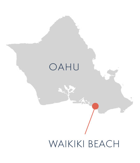 威基基海滩 - Map